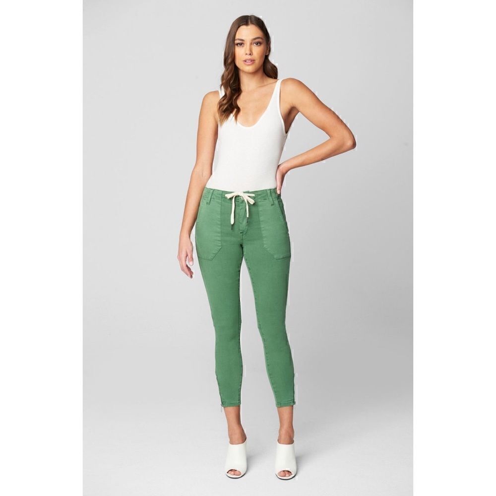 NWT BLANKNYC The Bond Mid Rise Skinny Cargo Jean in Full Bloom, Size 27